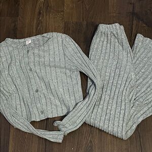 Gray Girls Sweater Set, SHEIN 11y-12y